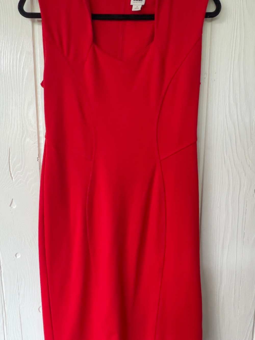 Anne Klein Bright Red Sleeveless Midi Dress